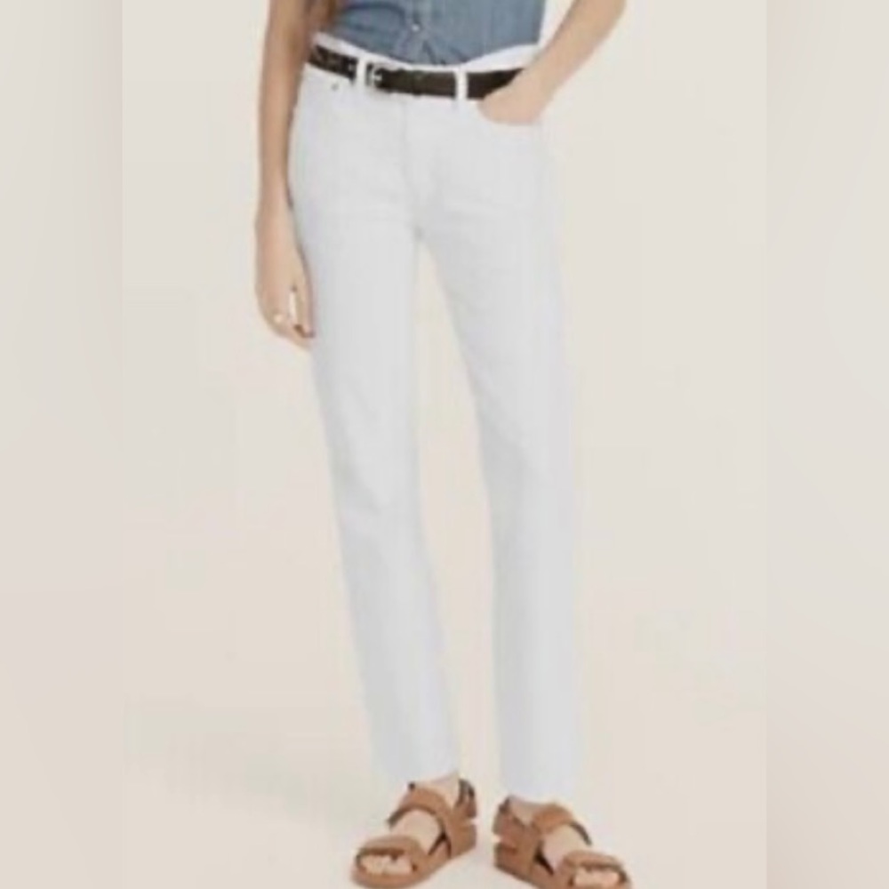 J. Crew  Women’s Vintage Slim Straight Jeans - White - Size 28